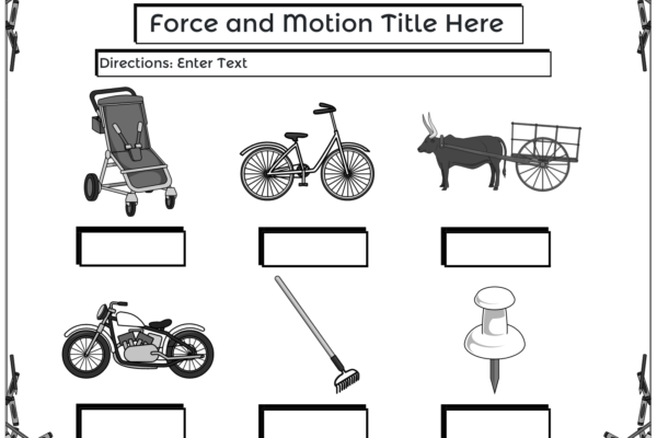 Force and motion worksheet